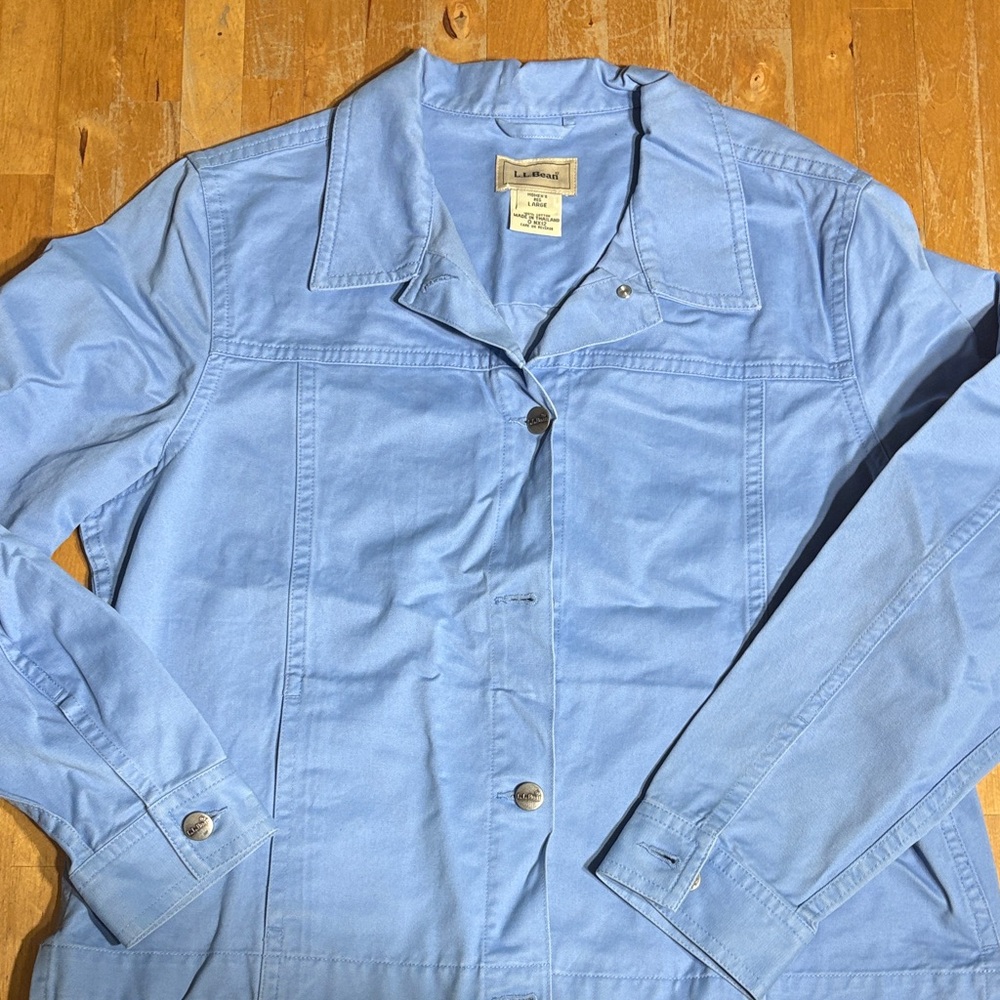 LL Bean Light Blue Jean Jacket